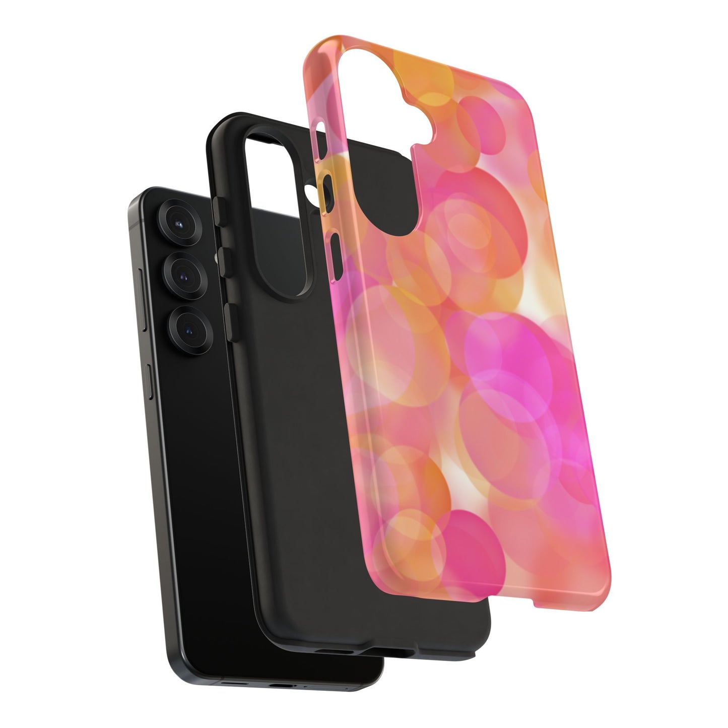 Pink Bubbles Phone Case - Tough Cases, Decorative Cell Phone Cover