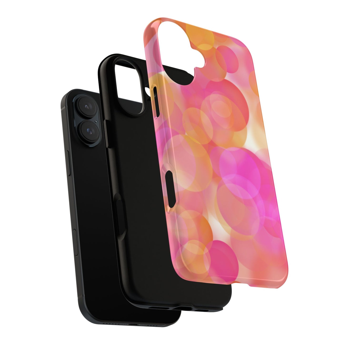 Pink Bubbles Phone Case - Tough Cases, Decorative Cell Phone Cover