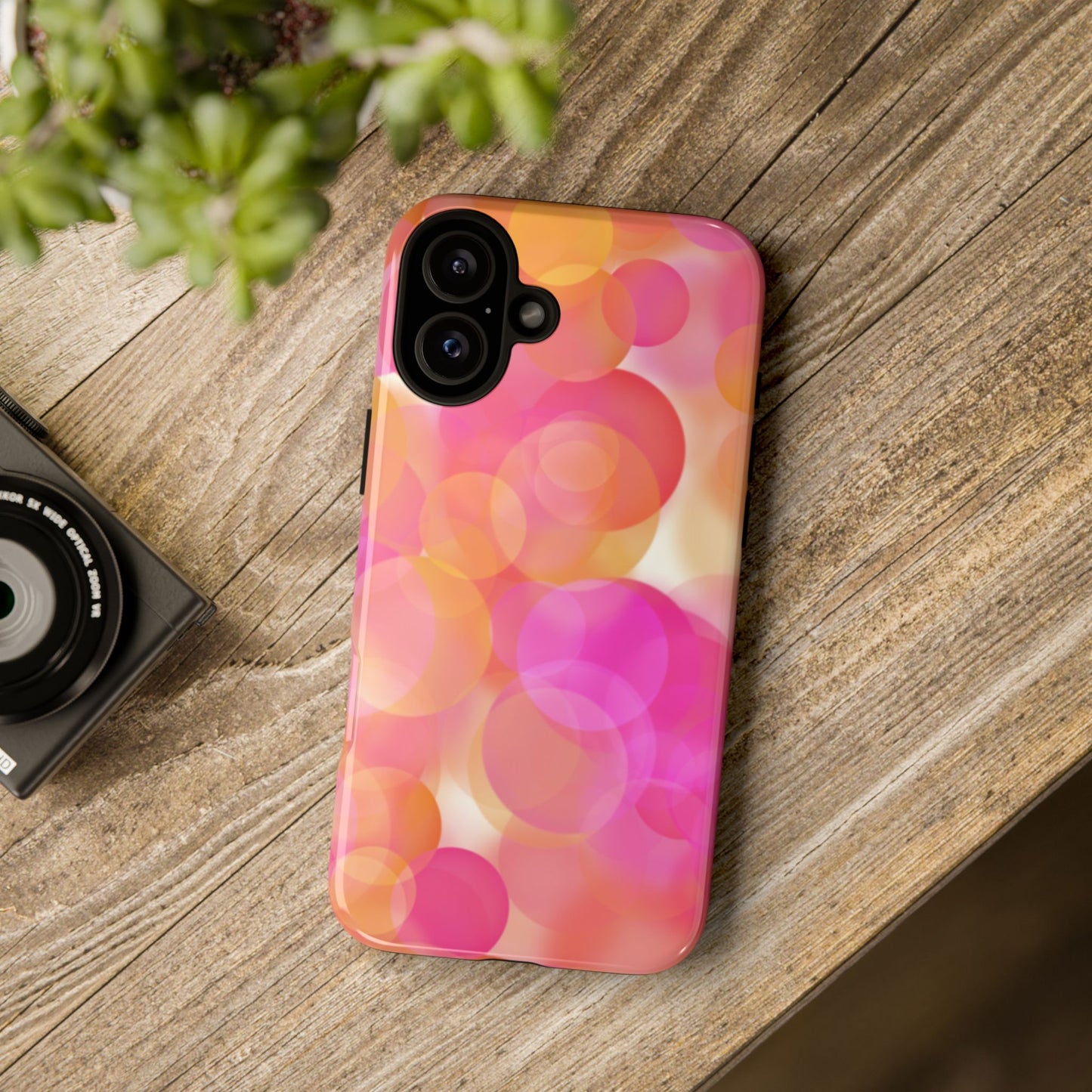 Pink Bubbles Phone Case - Tough Cases, Decorative Cell Phone Cover