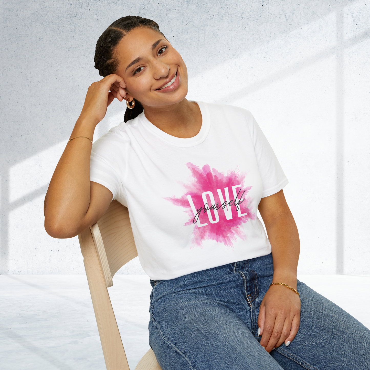 Unisex Softstyle T-Shirt - "Love yourself" Casual Statement Tee