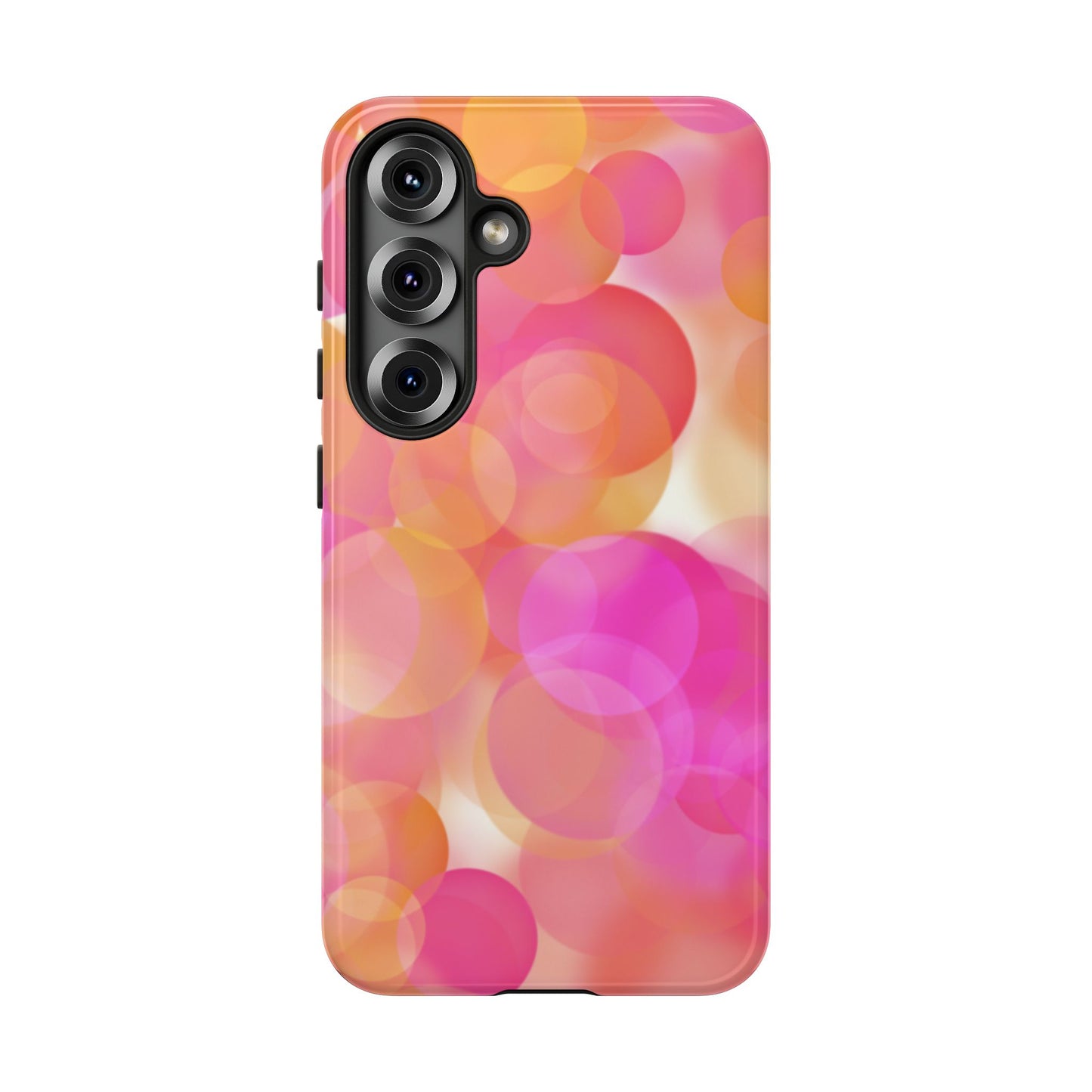 Pink Bubbles Phone Case - Tough Cases, Decorative Cell Phone Cover