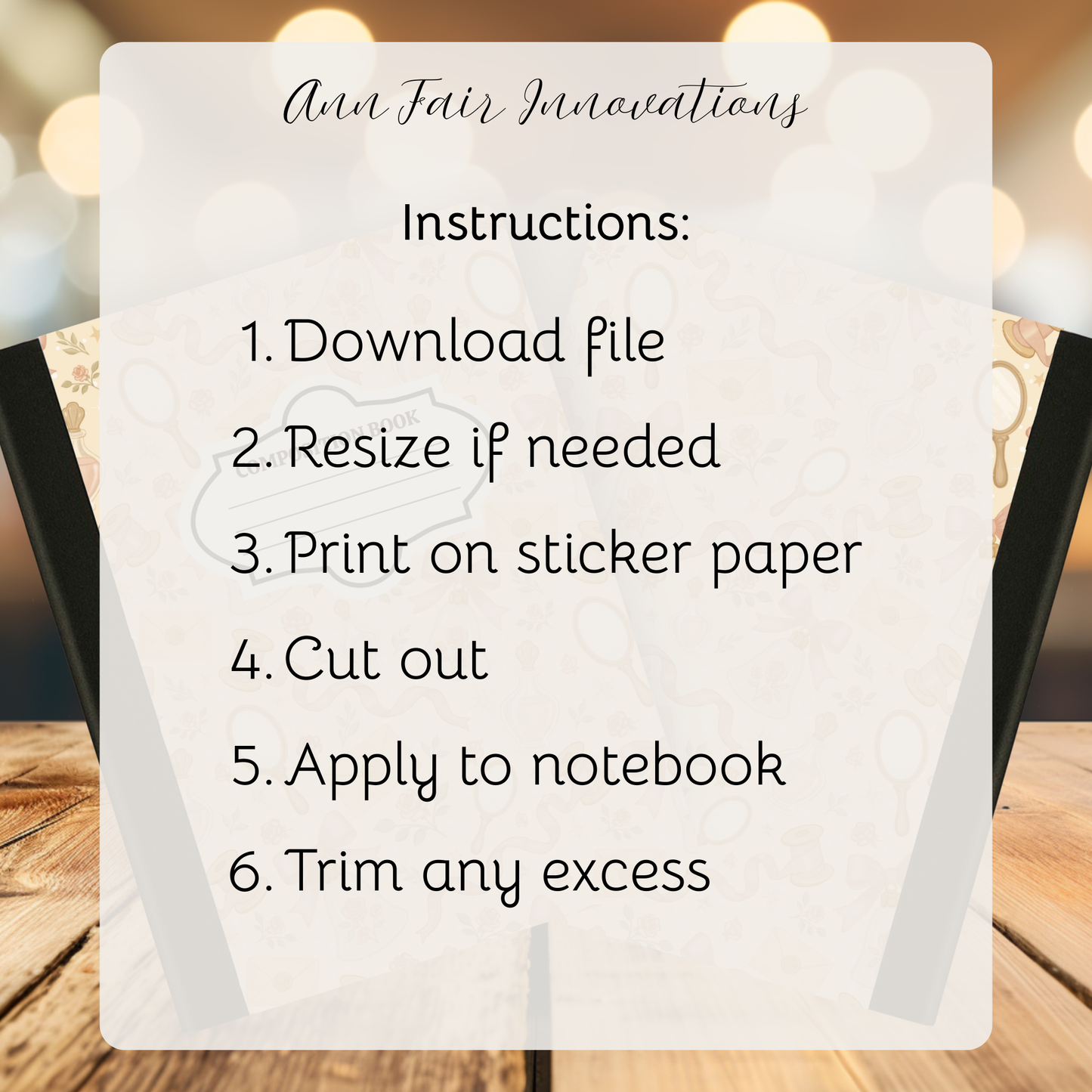 Winter Pink Coquette Composition Notebook Cover | Digital Download PNG | Back to School, Journaling, DIY Custom Notebook, Sticker Paper Cover