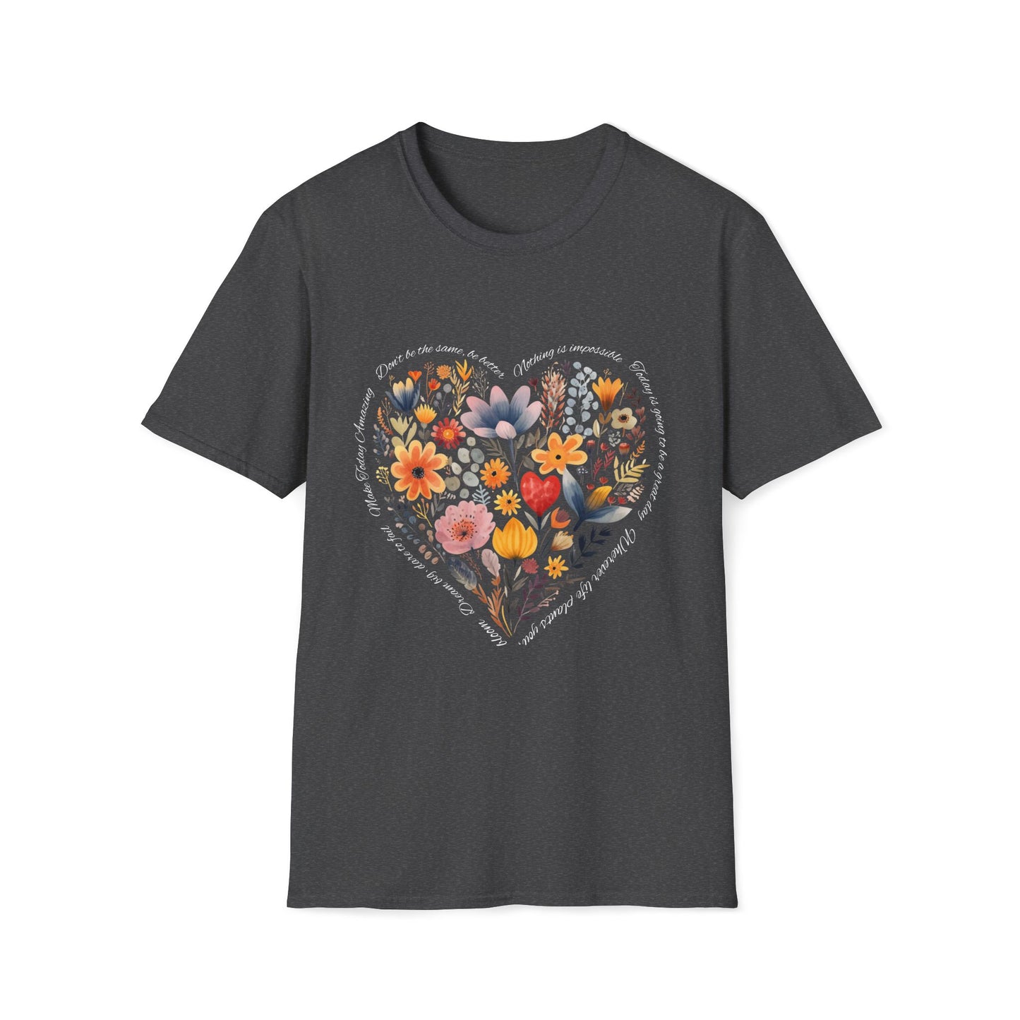 Positive Heart Unisex Soft style T-Shirt - Perfect for Spring Celebrations