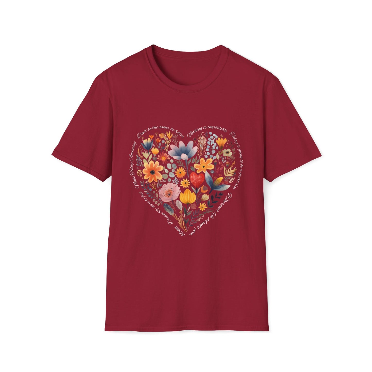 Positive Heart Unisex Soft style T-Shirt - Perfect for Spring Celebrations