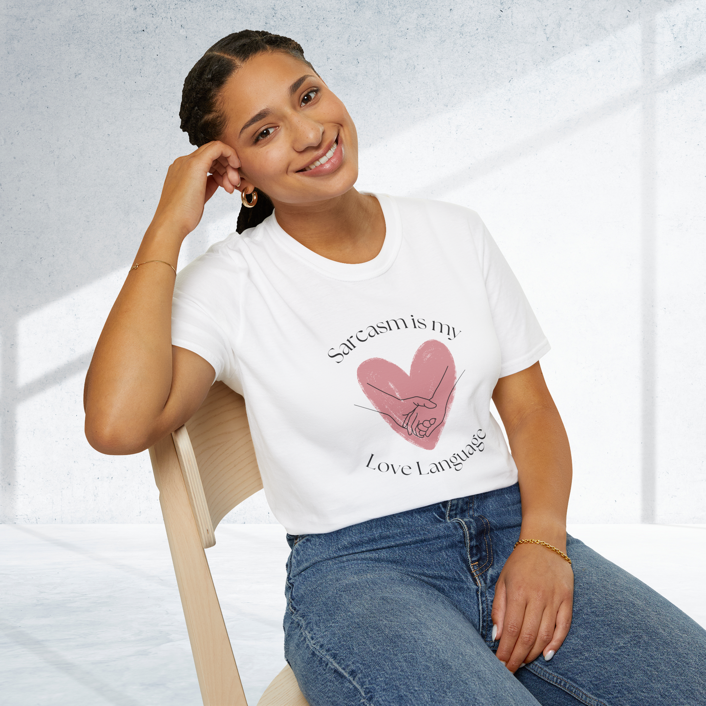 Humorous Unisex Softstyle T-Shirt - "Sarcasm is my Love Language" Casual Statement Tee