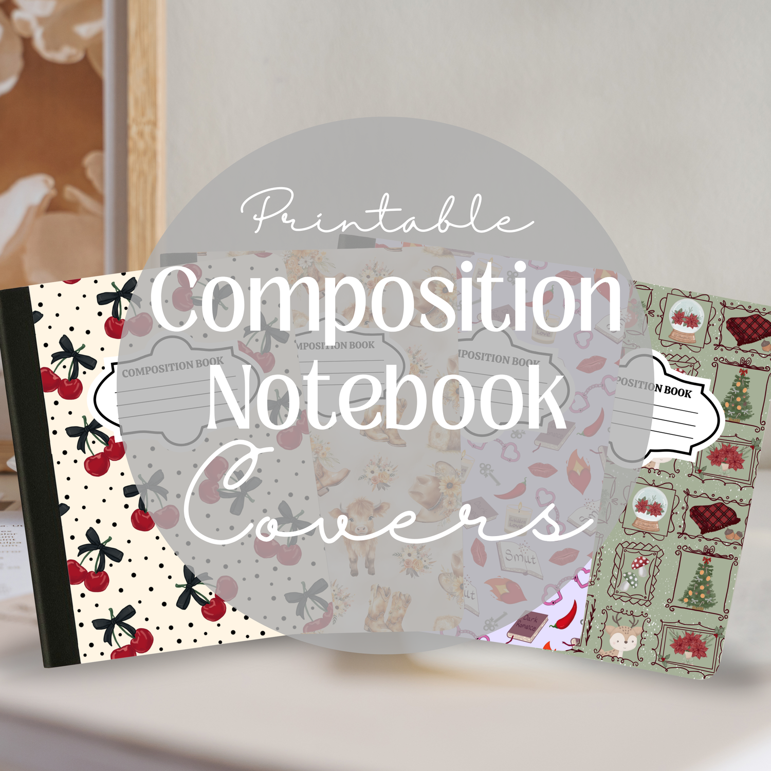 Printable Composition Notebook Covers