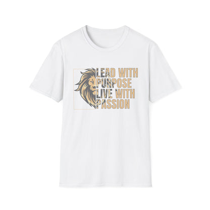Inspiring Lion Graphic T-Shirt, Motivational Tee, Passionate Leadership Shirt, Unisex Shirt for Casual Wear