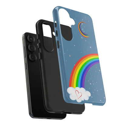 Rainbow Night Phone Case - Tough Cases, Decorative Cell Phone Cover