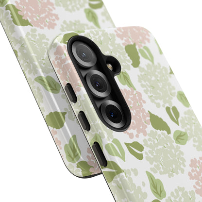 Green Floral Phone Case - Tough Cases, Decorative Cell Phone Cover