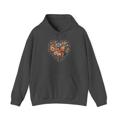 Positive Heart Design Unisex Hoodie - Cozy Heavy Blend Sweatshirt for All Occasions
