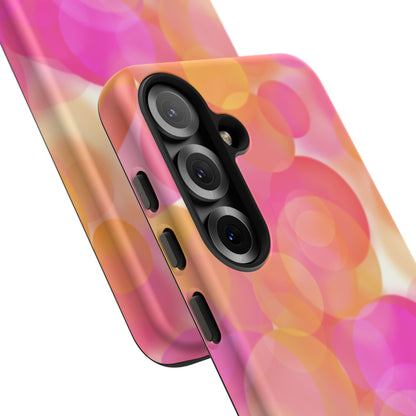 Pink Bubbles Phone Case - Tough Cases, Decorative Cell Phone Cover
