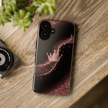 Rose Gold Crown Phone Case - Tough Cases, Decorative Cell Phone Cover