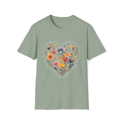 Positive Heart Unisex Soft style T-Shirt - Perfect for Spring Celebrations