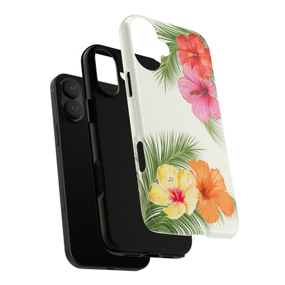 Tropical Flowers Phone Case - Tough Cases, Decorative Cell Phone Cover