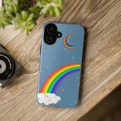 Rainbow Night Phone Case - Tough Cases, Decorative Cell Phone Cover