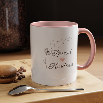 Inspirational Accent Coffee Mug - Spread Kindness