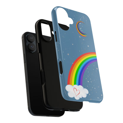 Rainbow Night Phone Case - Tough Cases, Decorative Cell Phone Cover