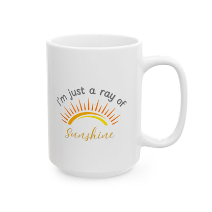Bright & Cheerful Ceramic Coffee Mug - Perfect Gift for Friends, Inspirational Quote Mug, Morning Coffee, Office Decor, Gift for Tea Lovers