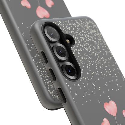 Pink Hearts Phone Case - Tough Cases, Decorative Cell Phone Cover
