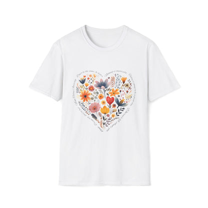 Positive Heart Unisex Soft style T-Shirt - Perfect for Spring Celebrations