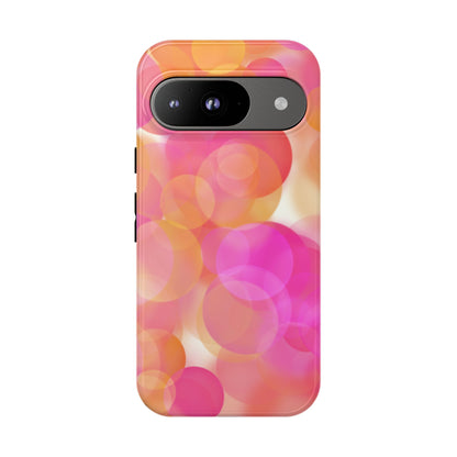 Pink Bubbles Phone Case - Tough Cases, Decorative Cell Phone Cover