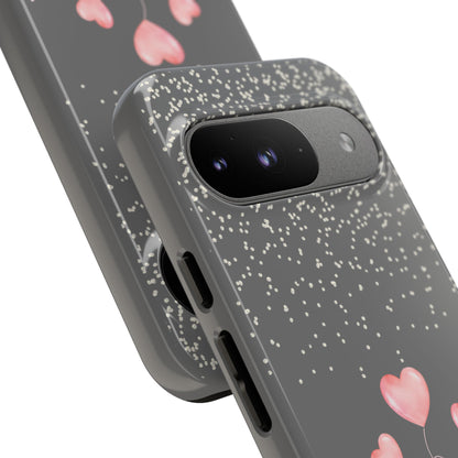 Pink Hearts Phone Case - Tough Cases, Decorative Cell Phone Cover