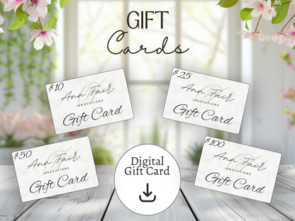 Ann Fair Innovations Digital Gift Card