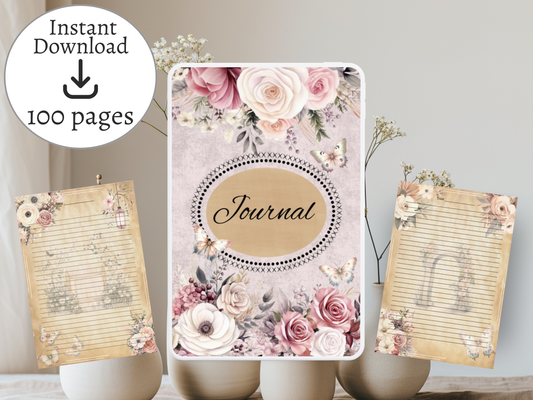 Daily Journal | Self-Reflection & Mindfulness | Digital Download | Blush Pink