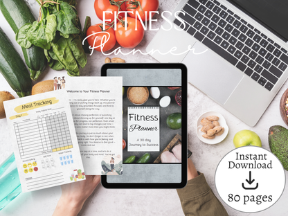 Digital Weight Loss & Fitness Planner | Progress Tracker, Meal Planner & Wellness Journal