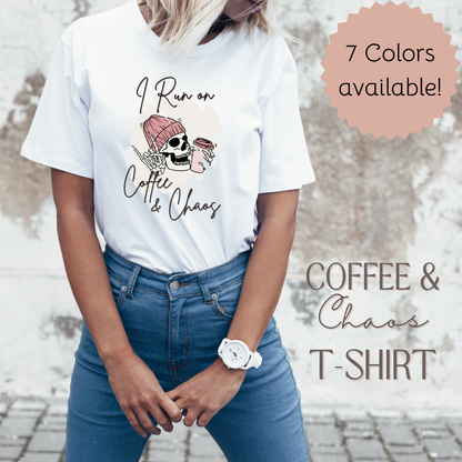 Coffee and Chaos Unisex T-Shirt