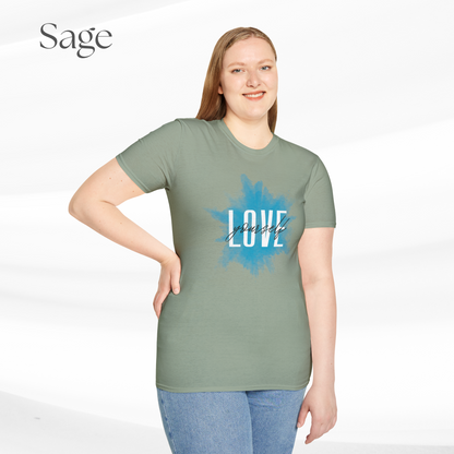 Unisex Softstyle T-Shirt - "Love yourself" Casual Statement Tee