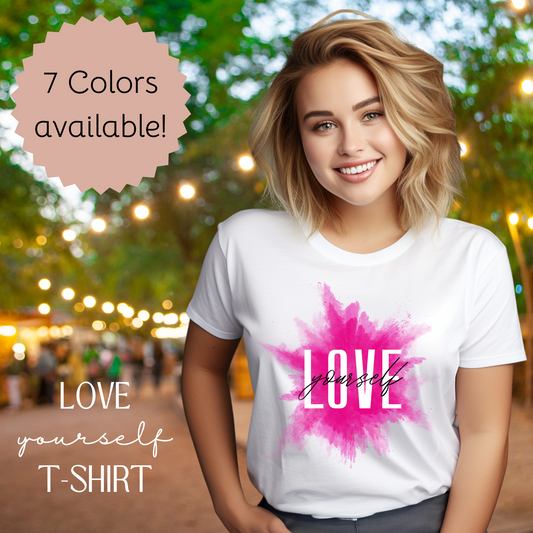 Unisex Softstyle T-Shirt - "Love yourself" Casual Statement Tee