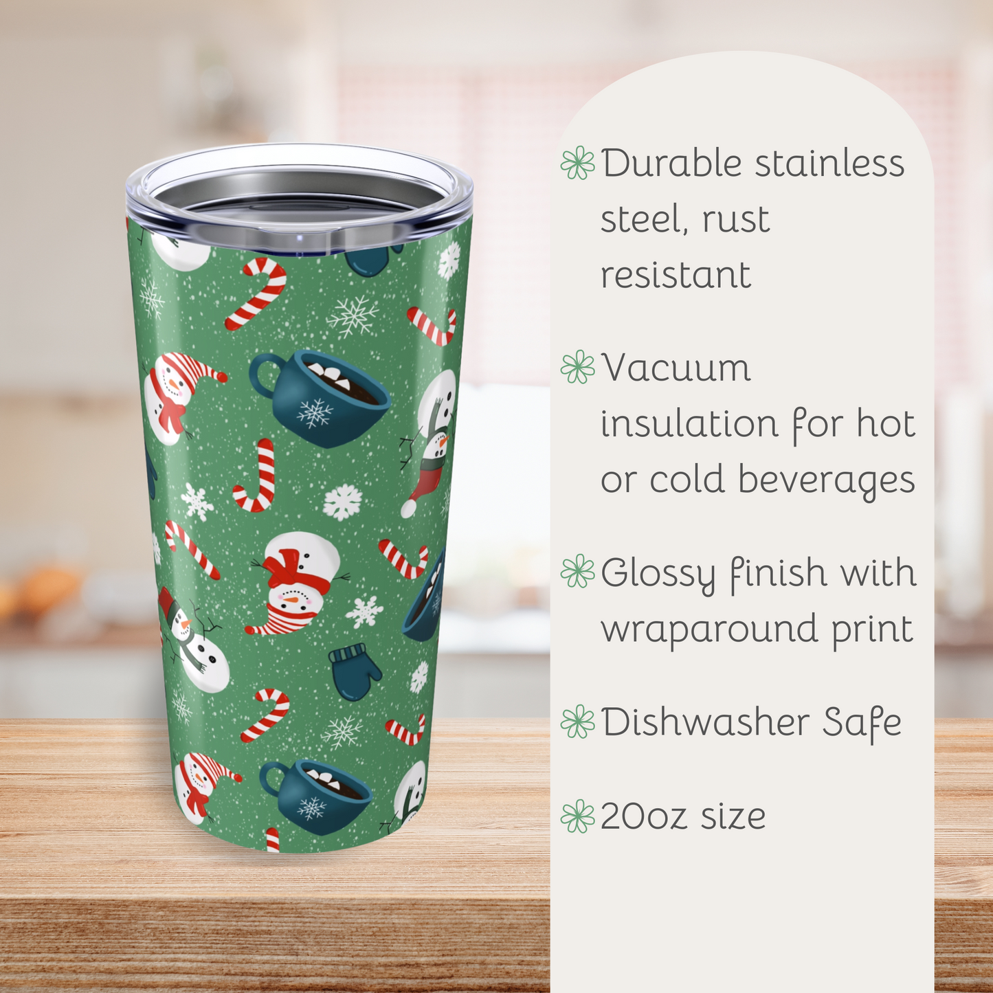 Christmas Snow Days Tumbler 20oz