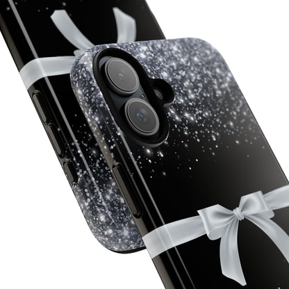 Glitter Bow Phone Case - Tough Cases, Decorative Cell Phone Cover
