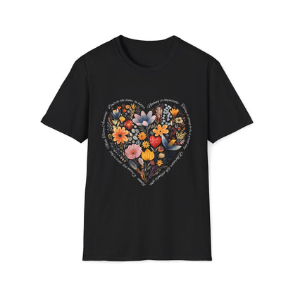 Positive Heart Unisex Soft style T-Shirt - Perfect for Spring Celebrations