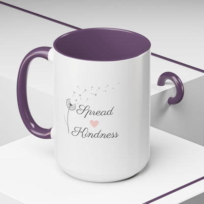 Inspirational Accent Coffee Mug - Spread Kindness