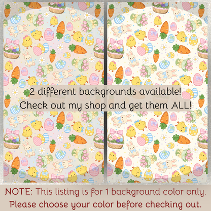 Coquette Easter Seamless Hand Drawn Digital Pattern | 300 DPI PNG | Instant Download