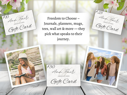 Ann Fair Innovations Digital Gift Card