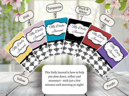 Daily Journal | Self-Reflection & Mindfulness | Digital Download | 6 Color Varieties