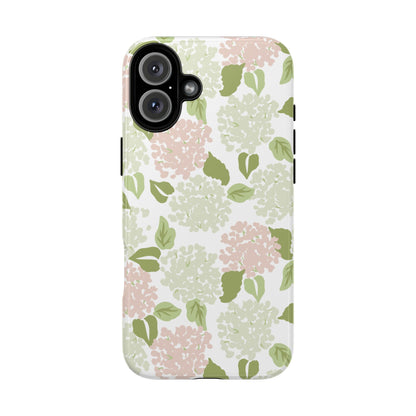 Green Floral Phone Case - Tough Cases, Decorative Cell Phone Cover
