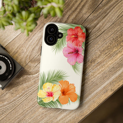 Tropical Flowers Phone Case - Tough Cases, Decorative Cell Phone Cover