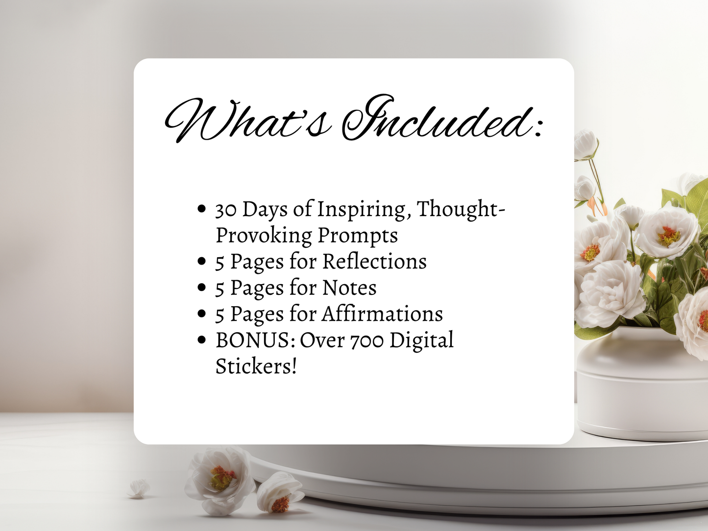 Self-Discovery Journal in Pink | 30 Guided Prompts for Personal Growth | Digital Download
