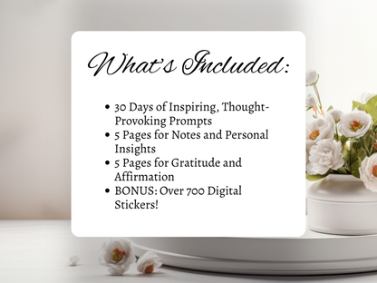 Daily Encouragement Journal | Guided Journal for Self-Reflection | Digital Download