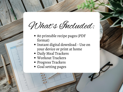 Digital Weight Loss & Fitness Planner | Progress Tracker, Meal Planner & Wellness Journal