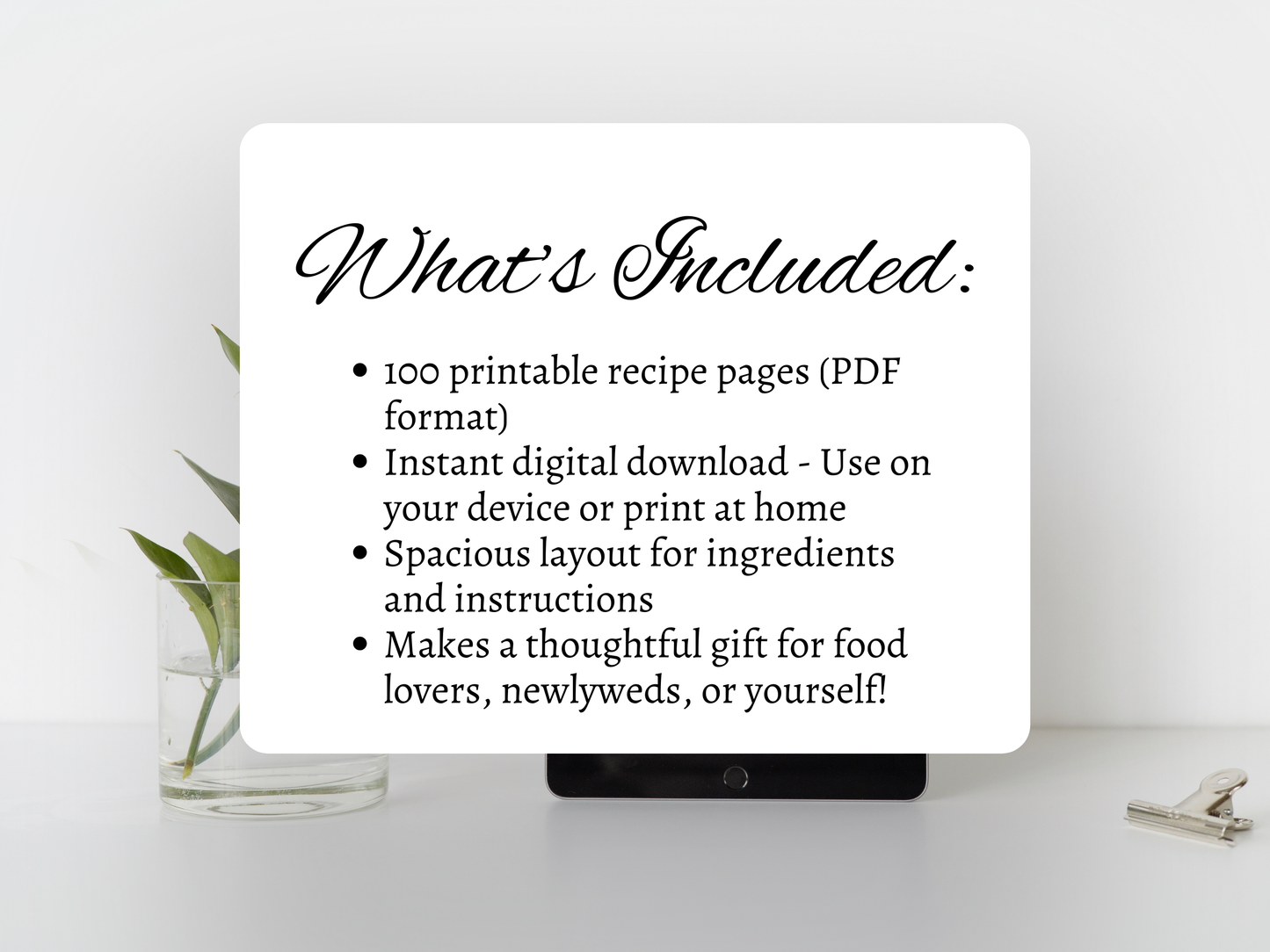 Nourish & Gather: A Cozy Blank Recipe Book in Dragonfly theme - Digital Download