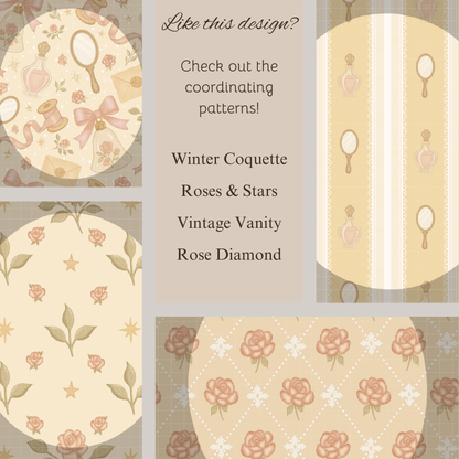 Pink Bows and Polka dots Coquette Seamless Hand Drawn Digital Pattern | 300 DPI PNG | Instant Download