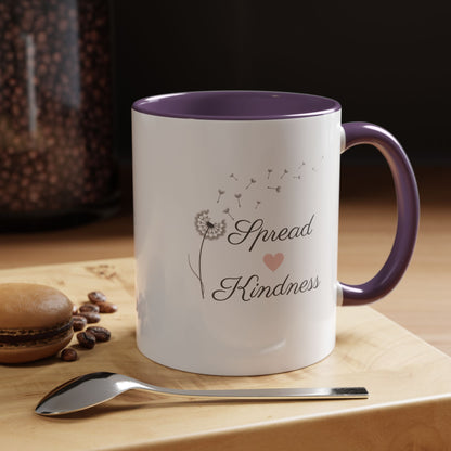 Inspirational Accent Coffee Mug - Spread Kindness