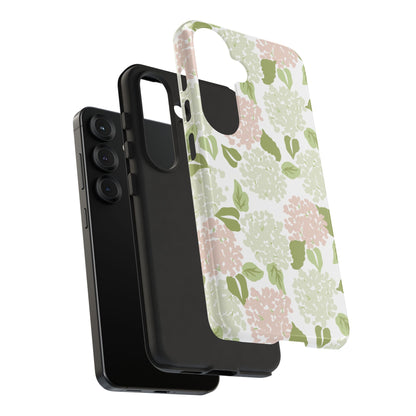 Green Floral Phone Case - Tough Cases, Decorative Cell Phone Cover