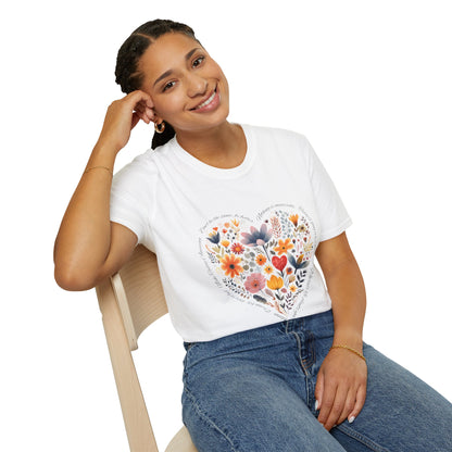 Positive Heart Unisex Soft style T-Shirt - Perfect for Spring Celebrations
