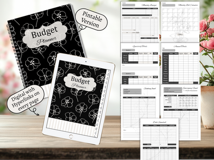 Budget Planner | Monthly Budget and Finance Organizer | Digital Download | 7 color varieties